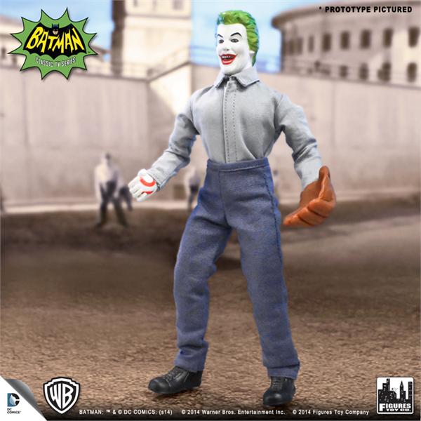 Figures Toy Company Batman 1966 Joker Prison Softball 8" Figure